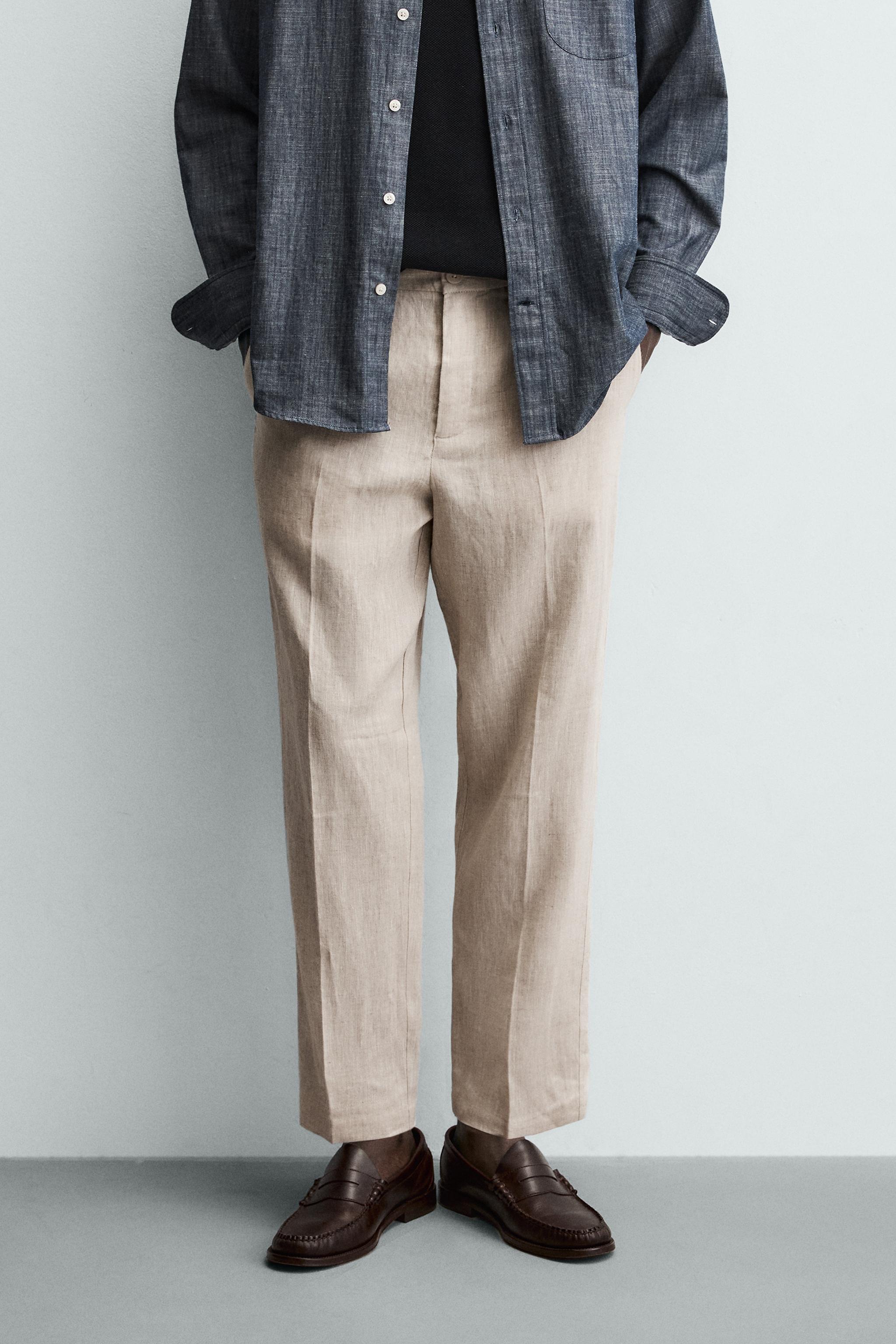PANTALON 100 % LIN